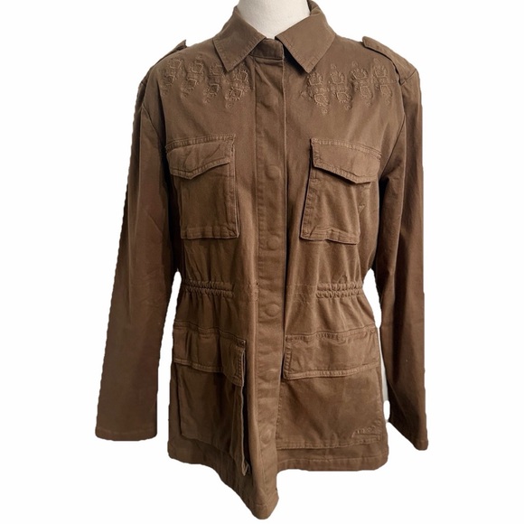 Gramicci Jackets & Blazers - Gramicci Field Jacket Women M Brown Snap Embroidery Artisan Cargo Gorpcore Lined